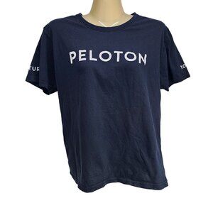 Peloton‎ 100 Century Ride Tshirt Women's Size Small Black Short Sleeve